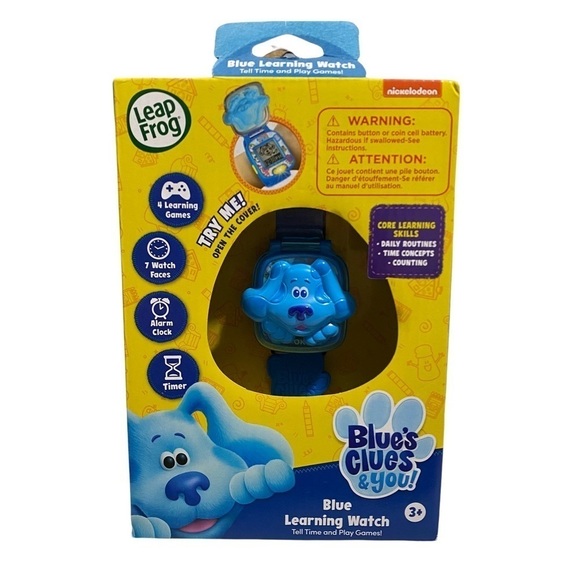 Leap Frog Blue’s Clues Blue Learning Watch Tell Time and Play Games 3+ years - Picture 1 of 6